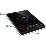 BOROSIL PC23 Induction Cooktop (Black Push Button) 